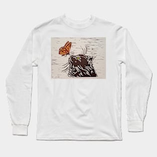 Curious cat Long Sleeve T-Shirt